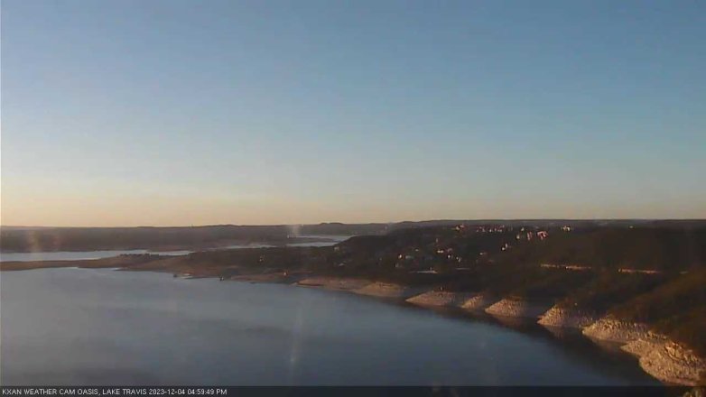 Lake Travis webcam, December 4, 2023 5:00 PM CT