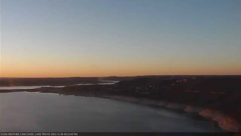 Lake Travis webcam, December 4, 2023 5:25 PM CT