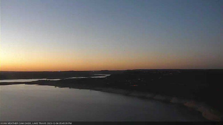Lake Travis webcam, December 4, 2023 5:45 PM CT