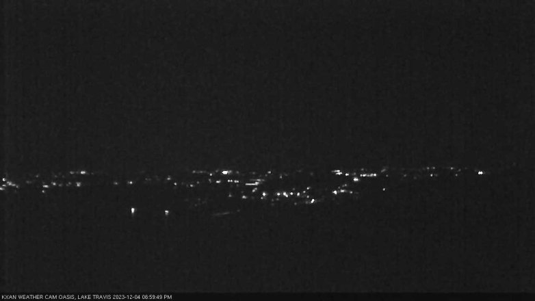 Lake Travis webcam, December 4, 2023 7:00 PM CT