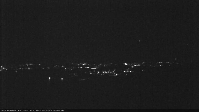 Lake Travis webcam, December 4, 2023 8:00 PM CT