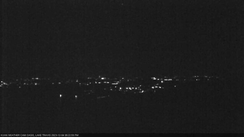 Lake Travis webcam, December 4, 2023 8:25 PM CT