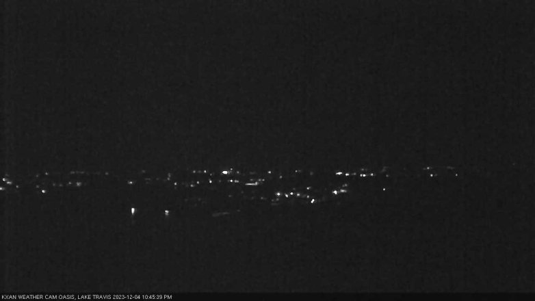 Lake Travis webcam, December 4, 2023 10:45 PM CT