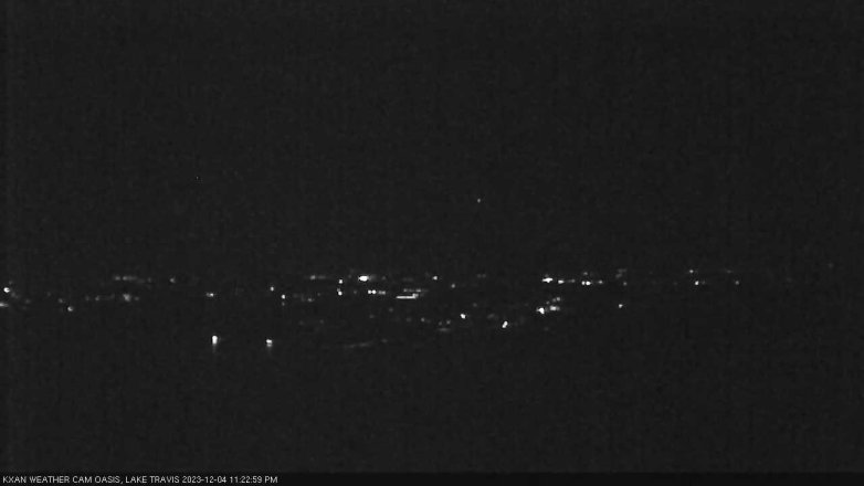 Lake Travis webcam, December 4, 2023 11:25 PM CT