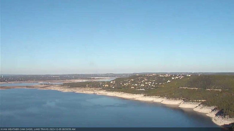 Lake Travis webcam, December 5, 2023 9:00 AM CT