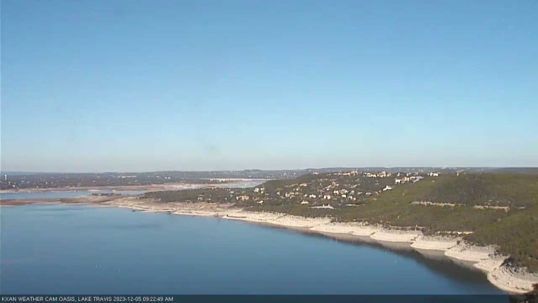Lake Travis webcam, December 5, 2023 9:25 AM CT