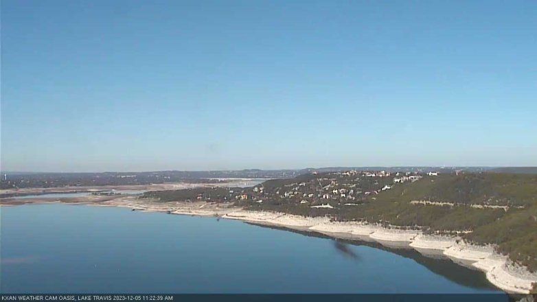 Lake Travis webcam, December 5, 2023 11:25 AM CT