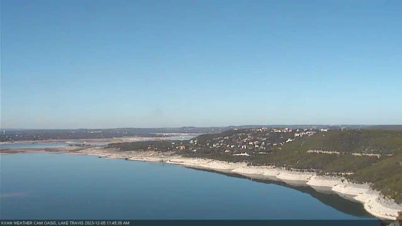 Lake Travis webcam, December 5, 2023 11:45 AM CT