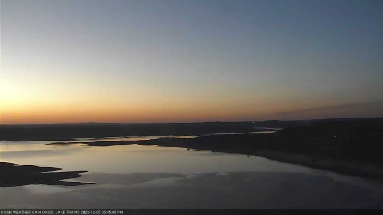 Lake Travis webcam, December 5, 2023 5:45 PM CT