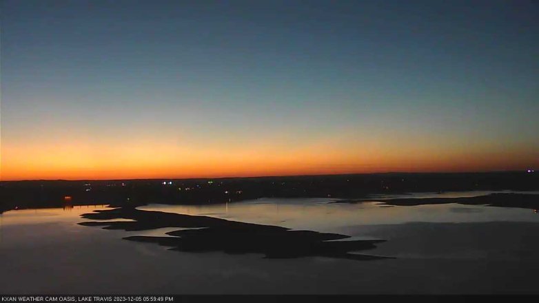Lake Travis webcam, December 5, 2023 6:00 PM CT