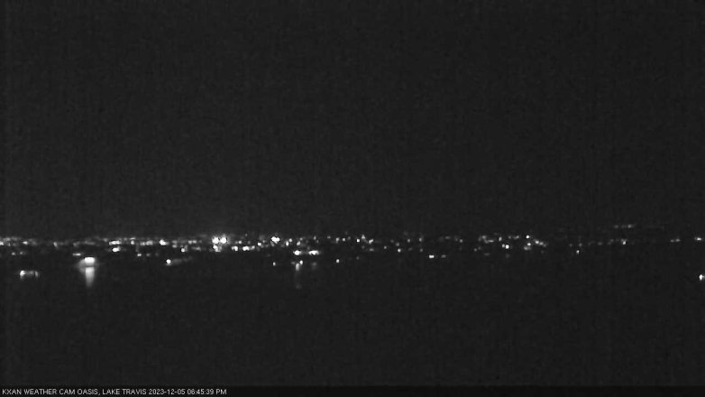 Lake Travis webcam, December 5, 2023 6:45 PM CT