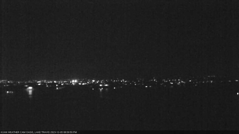 Lake Travis webcam, December 5, 2023 7:00 PM CT