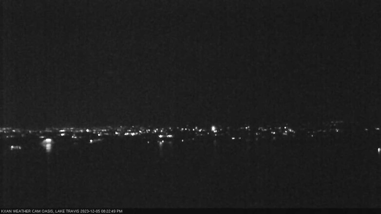 Lake Travis webcam, December 5, 2023 8:25 PM CT