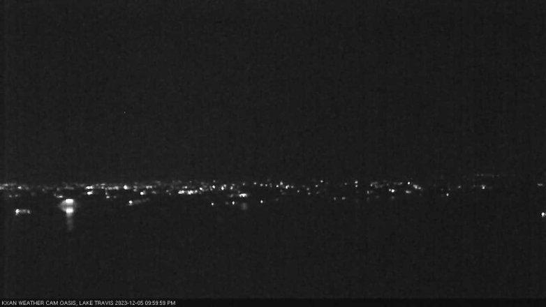 Lake Travis webcam, December 5, 2023 10:00 PM CT