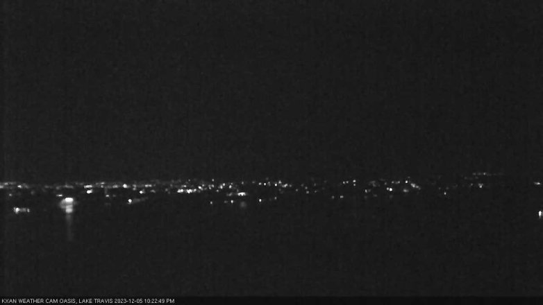 Lake Travis webcam, December 5, 2023 10:25 PM CT