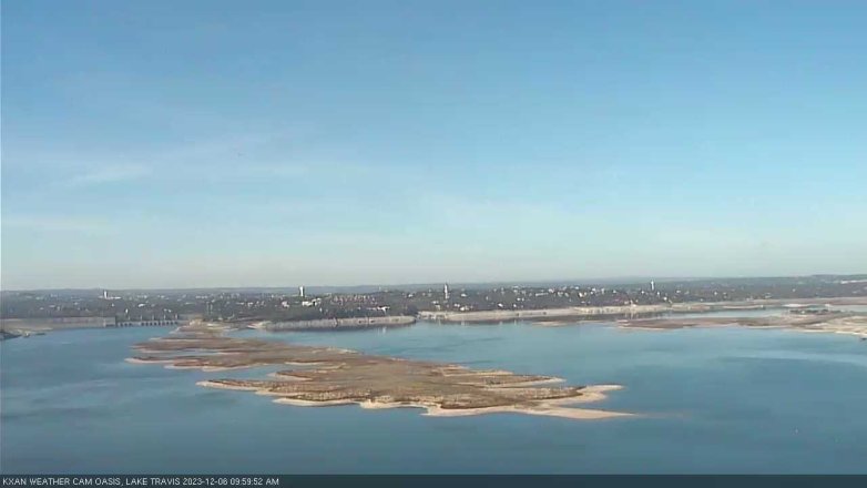 Lake Travis webcam, December 6, 2023 10:00 AM CT