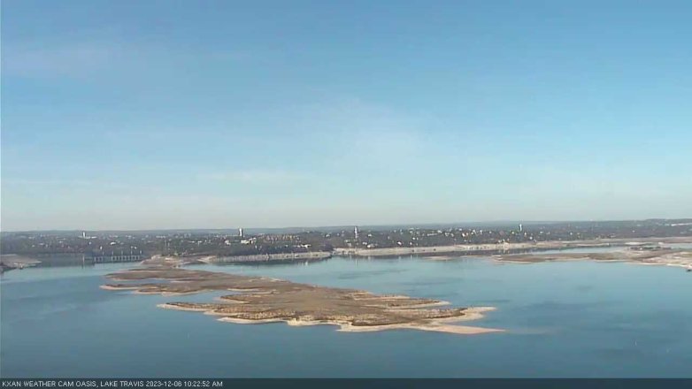 Lake Travis webcam, December 6, 2023 10:25 AM CT