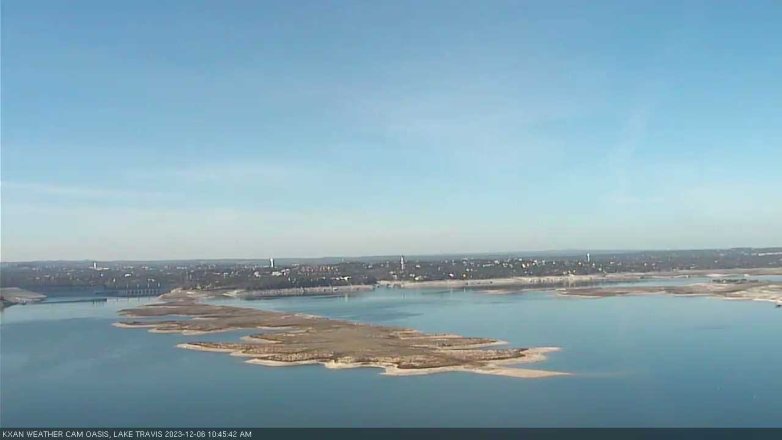 Lake Travis webcam, December 6, 2023 10:45 AM CT