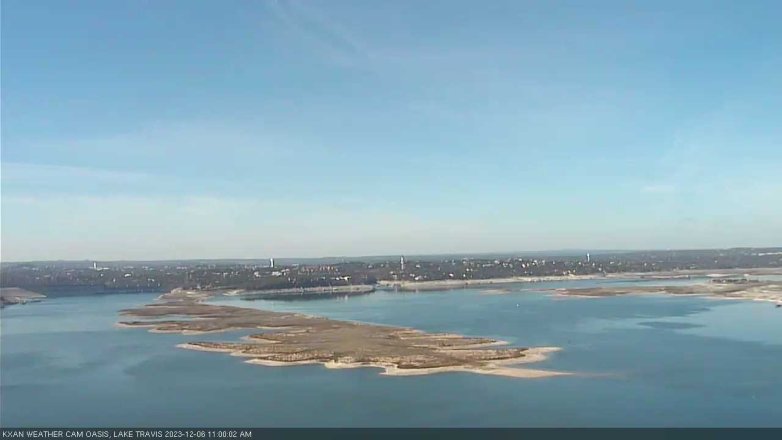 Lake Travis webcam, December 6, 2023 11:00 AM CT
