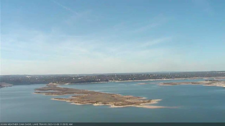 Lake Travis webcam, December 6, 2023 12:00 PM CT