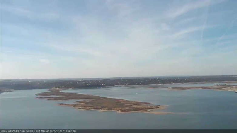 Lake Travis webcam, December 6, 2023 1:00 PM CT