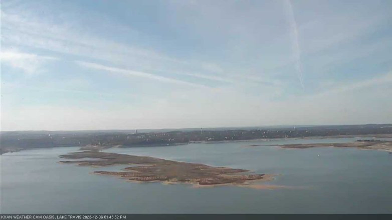 Lake Travis webcam, December 6, 2023 1:45 PM CT