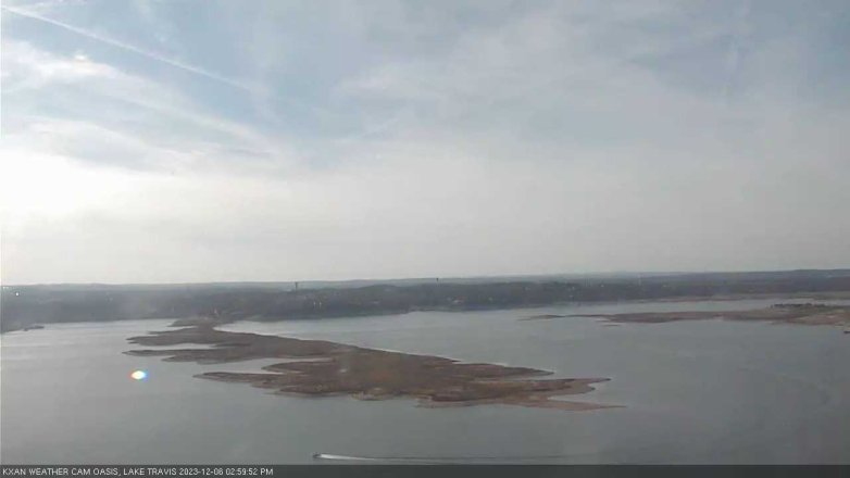 Lake Travis webcam, December 6, 2023 3:00 PM CT