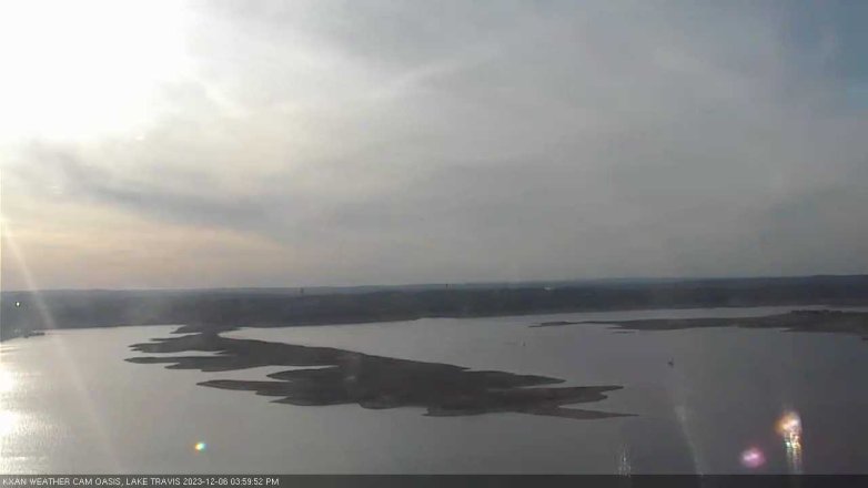 Lake Travis webcam, December 6, 2023 4:00 PM CT