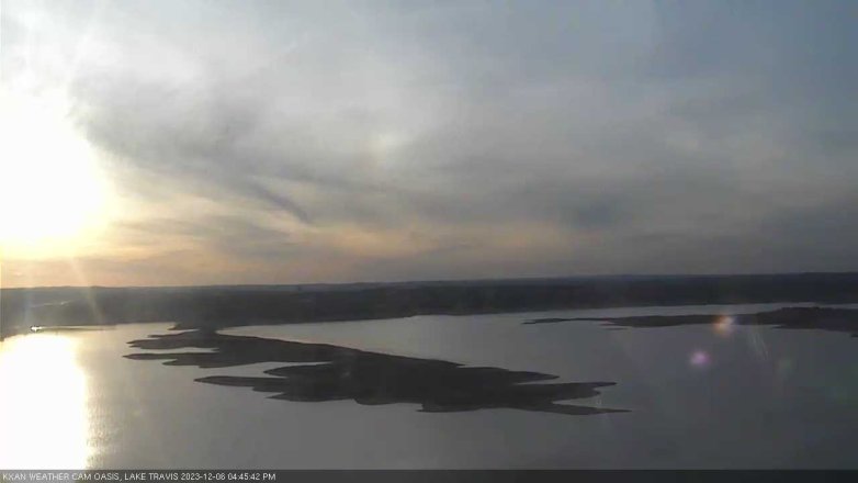 Lake Travis webcam, December 6, 2023 4:45 PM CT