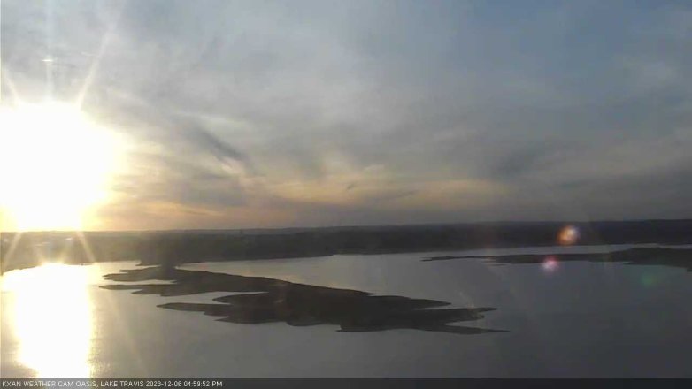 Lake Travis webcam, December 6, 2023 5:00 PM CT