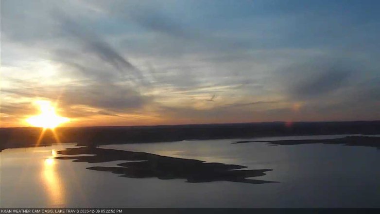 Lake Travis webcam, December 6, 2023 5:25 PM CT