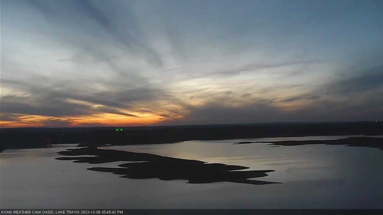 Lake Travis webcam, December 6, 2023 5:45 PM CT