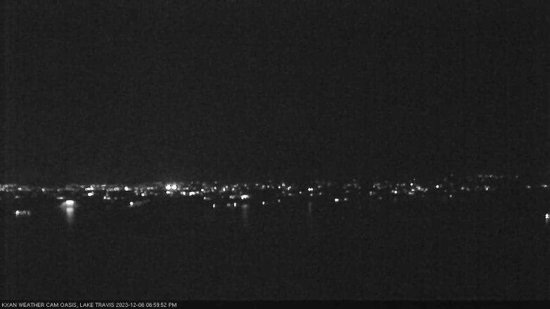 Lake Travis webcam, December 6, 2023 7:00 PM CT