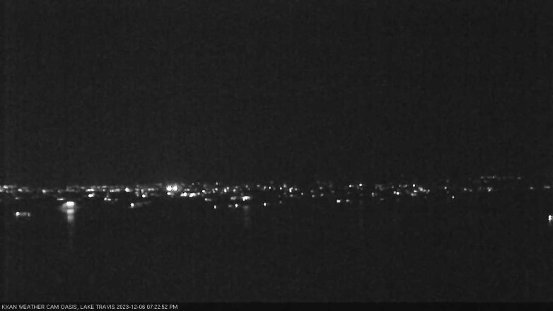 Lake Travis webcam, December 6, 2023 7:25 PM CT