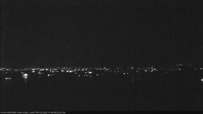 Lake Travis webcam, December 6, 2023 8:25 PM CT