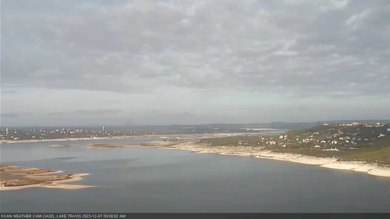 Lake Travis webcam, December 7, 2023 9:00 AM CT