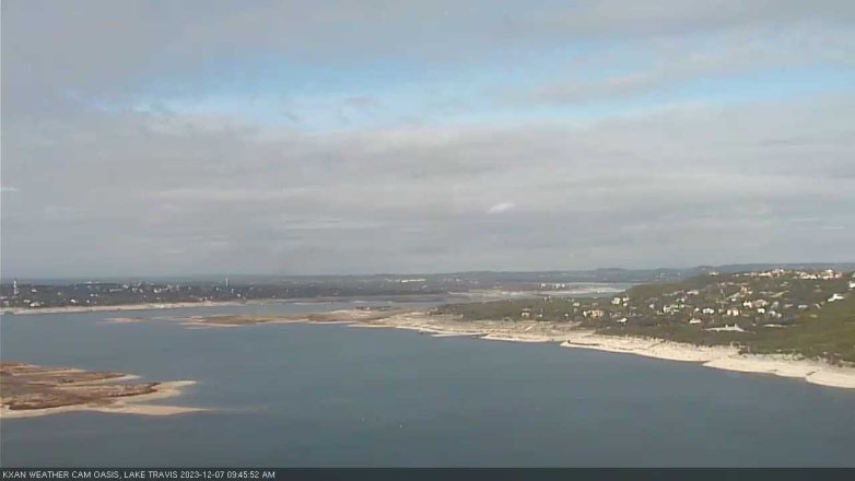 Lake Travis webcam, December 7, 2023 9:45 AM CT