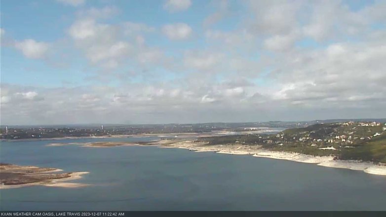 Lake Travis webcam, December 7, 2023 11:25 AM CT
