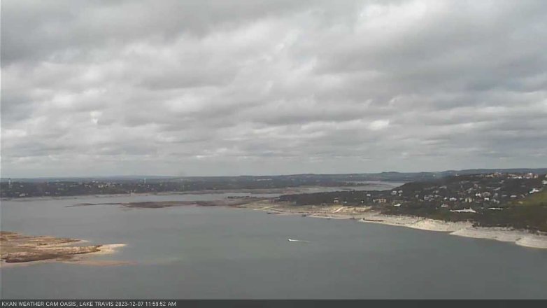 Lake Travis webcam, December 7, 2023 12:00 PM CT