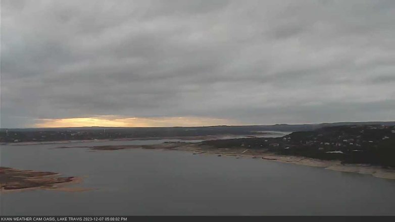 Lake Travis webcam, December 7, 2023 5:00 PM CT