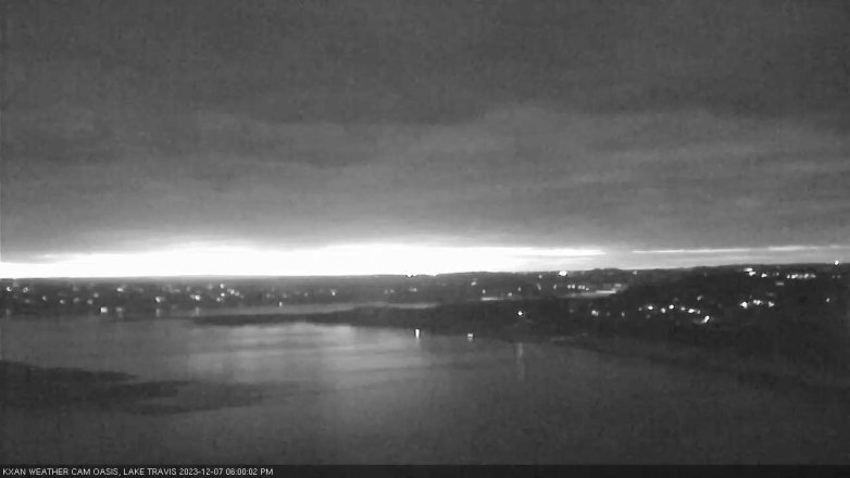 Lake Travis webcam, December 7, 2023 6:00 PM CT