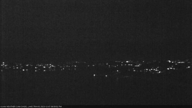 Lake Travis webcam, December 7, 2023 7:00 PM CT