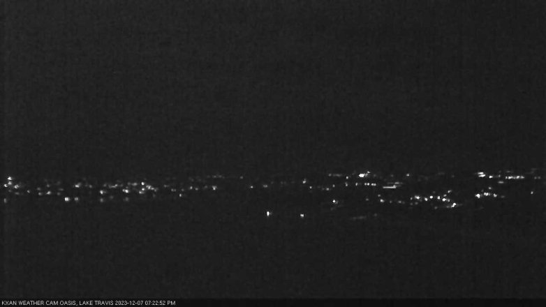 Lake Travis webcam, December 7, 2023 7:25 PM CT