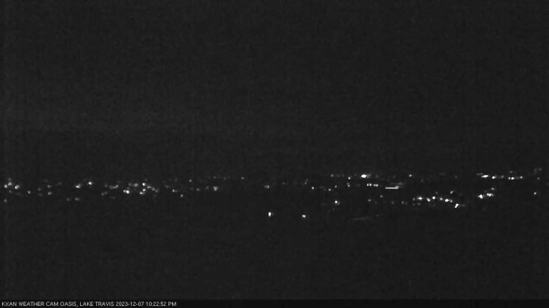Lake Travis webcam, December 7, 2023 10:25 PM CT