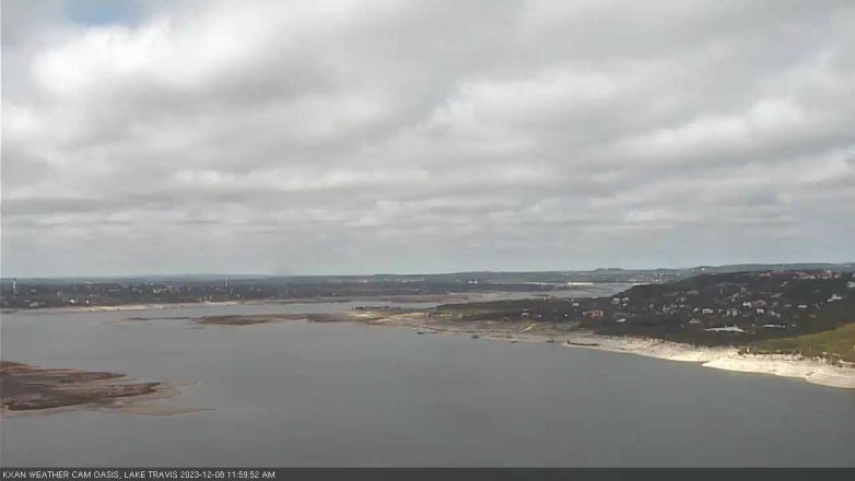 Lake Travis webcam, December 8, 2023 12:00 PM CT