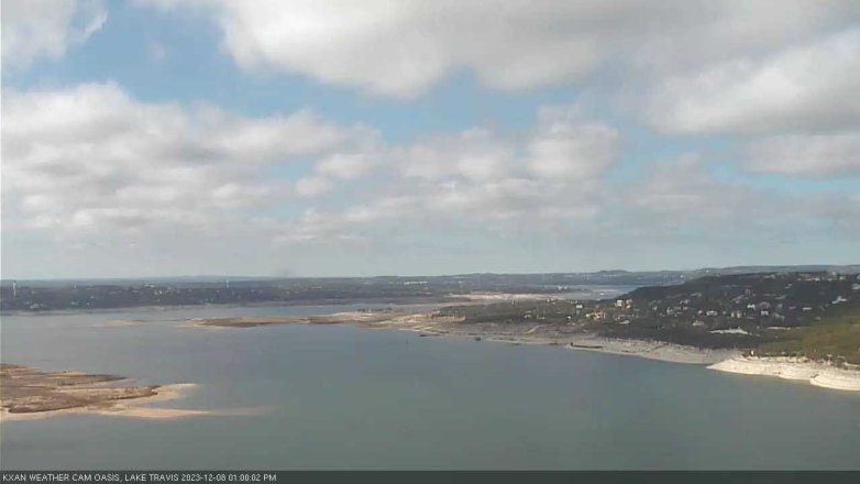 Lake Travis webcam, December 8, 2023 1:00 PM CT