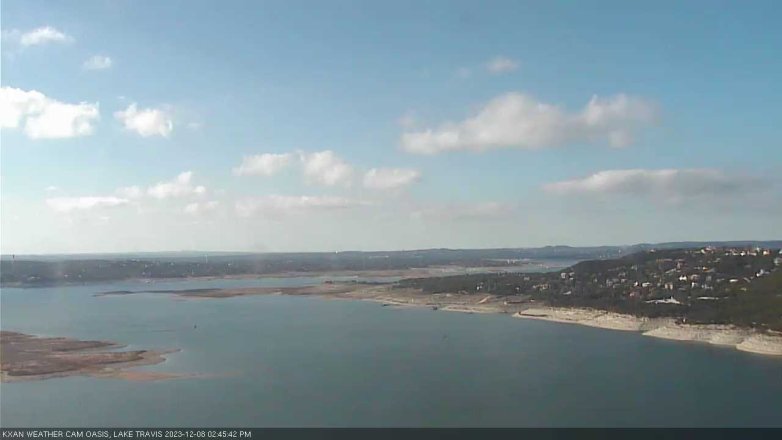 Lake Travis webcam, December 8, 2023 2:45 PM CT