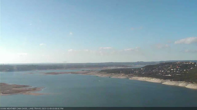 Lake Travis webcam, December 8, 2023 3:00 PM CT
