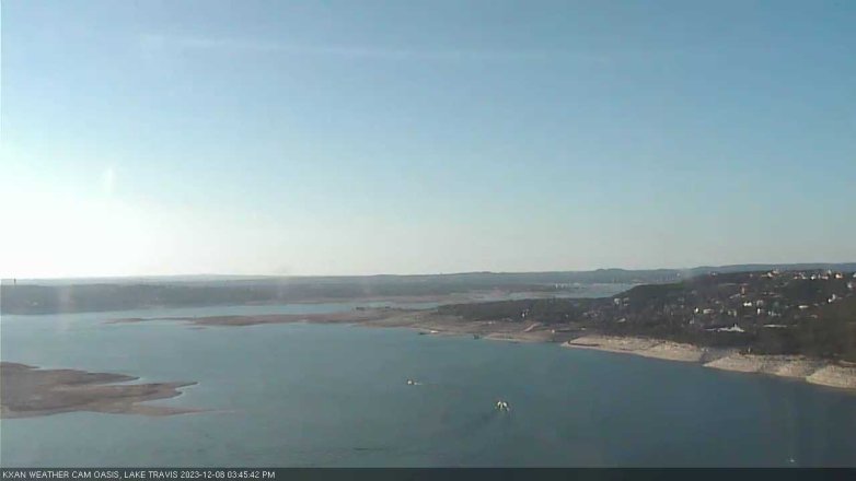 Lake Travis webcam, December 8, 2023 3:45 PM CT