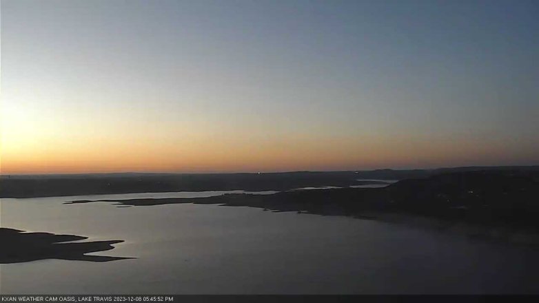 Lake Travis webcam, December 8, 2023 5:45 PM CT
